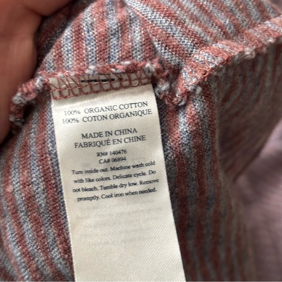 Faherty Men’s Soft Organic Cotton Stripe Polo Shirt Size XL Red Blue - Picture 7 of 8